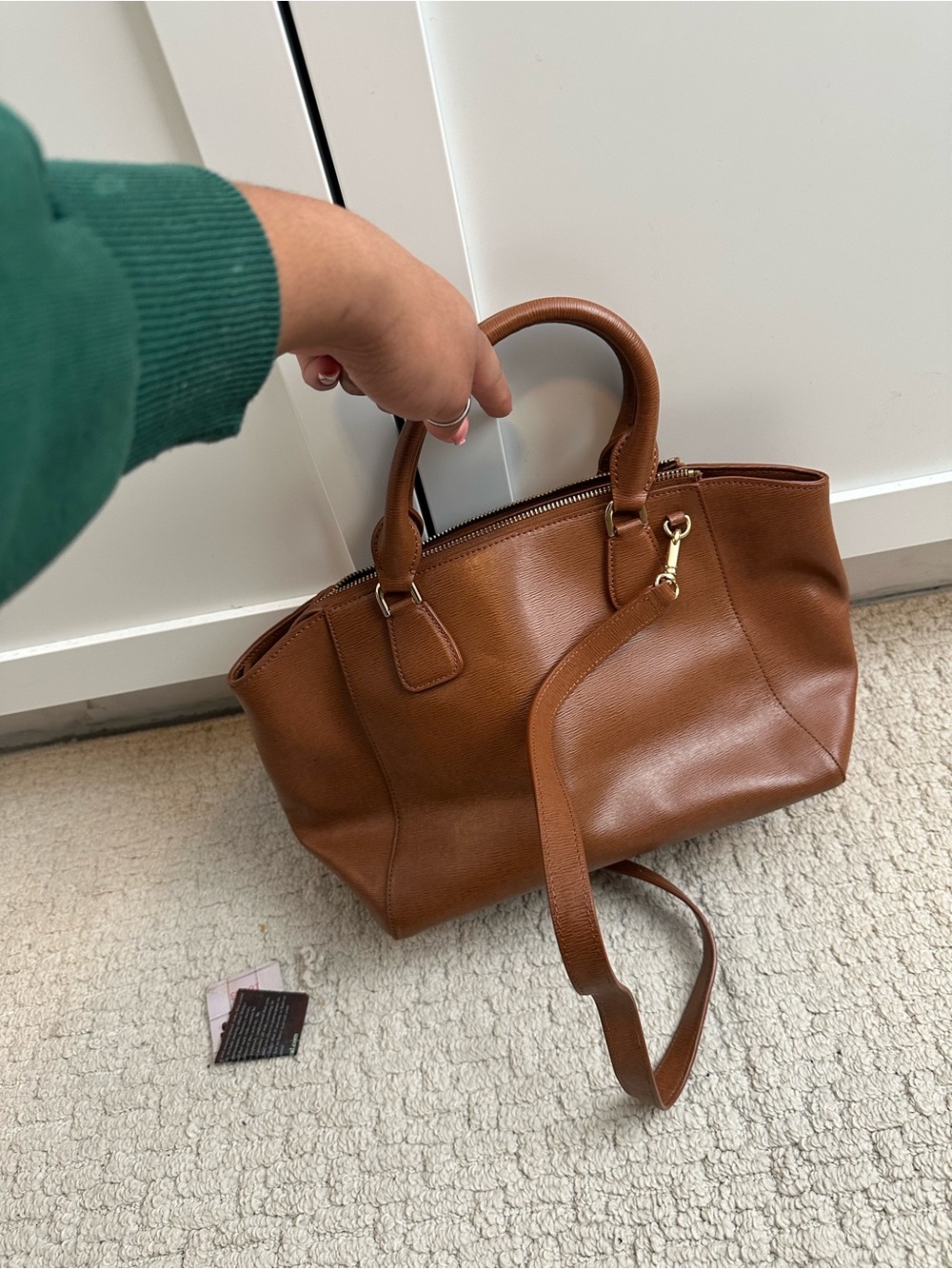 Ralph Lauren Tan Leather Satchel - Picture 8 of 9